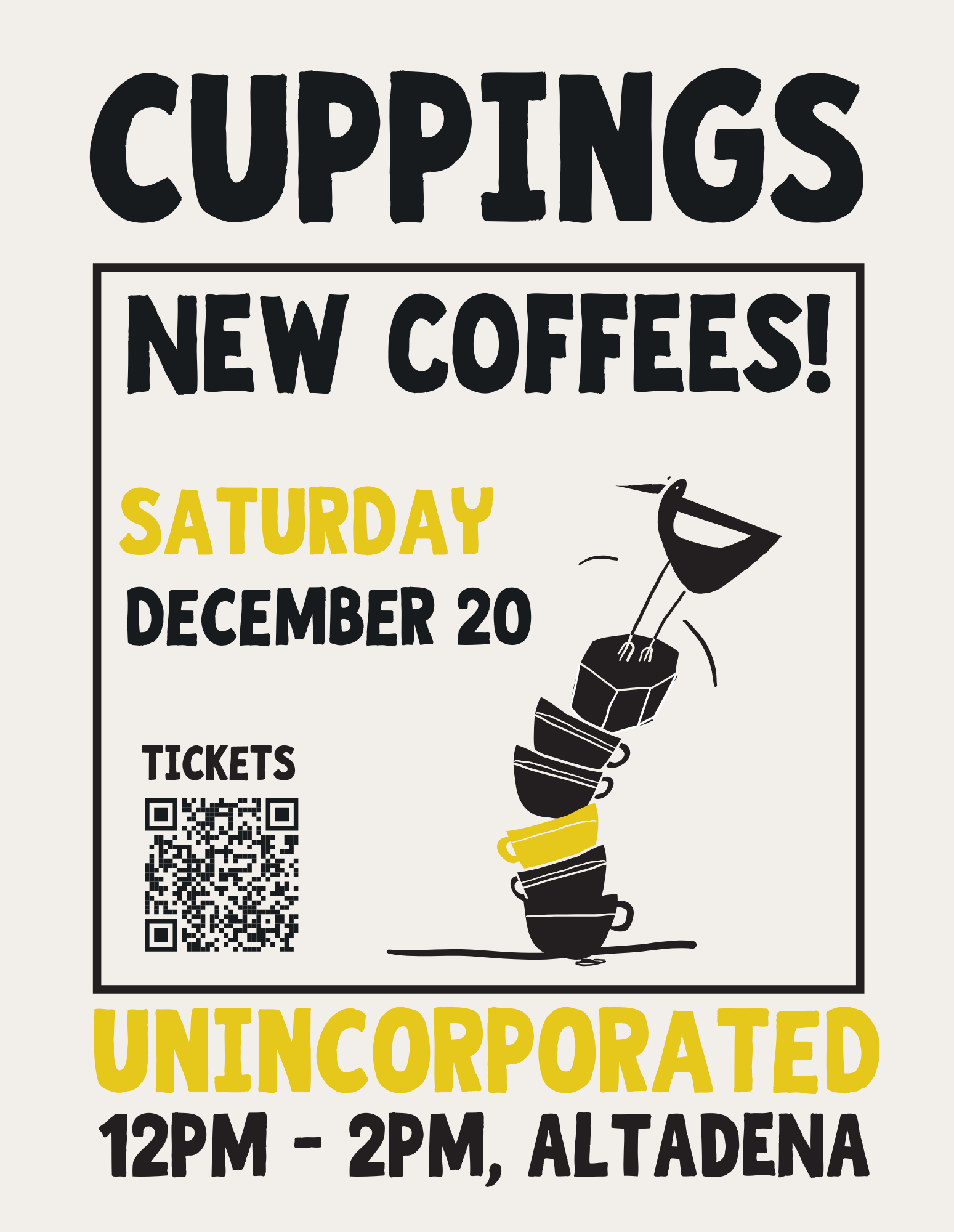 Unincorporated Cupping Experience : Saturday, December 20